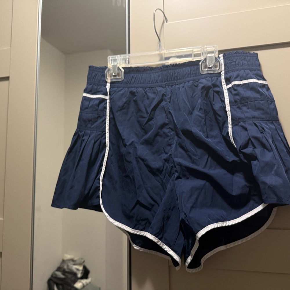 Yogalicious Navy Shorts with White Accents
